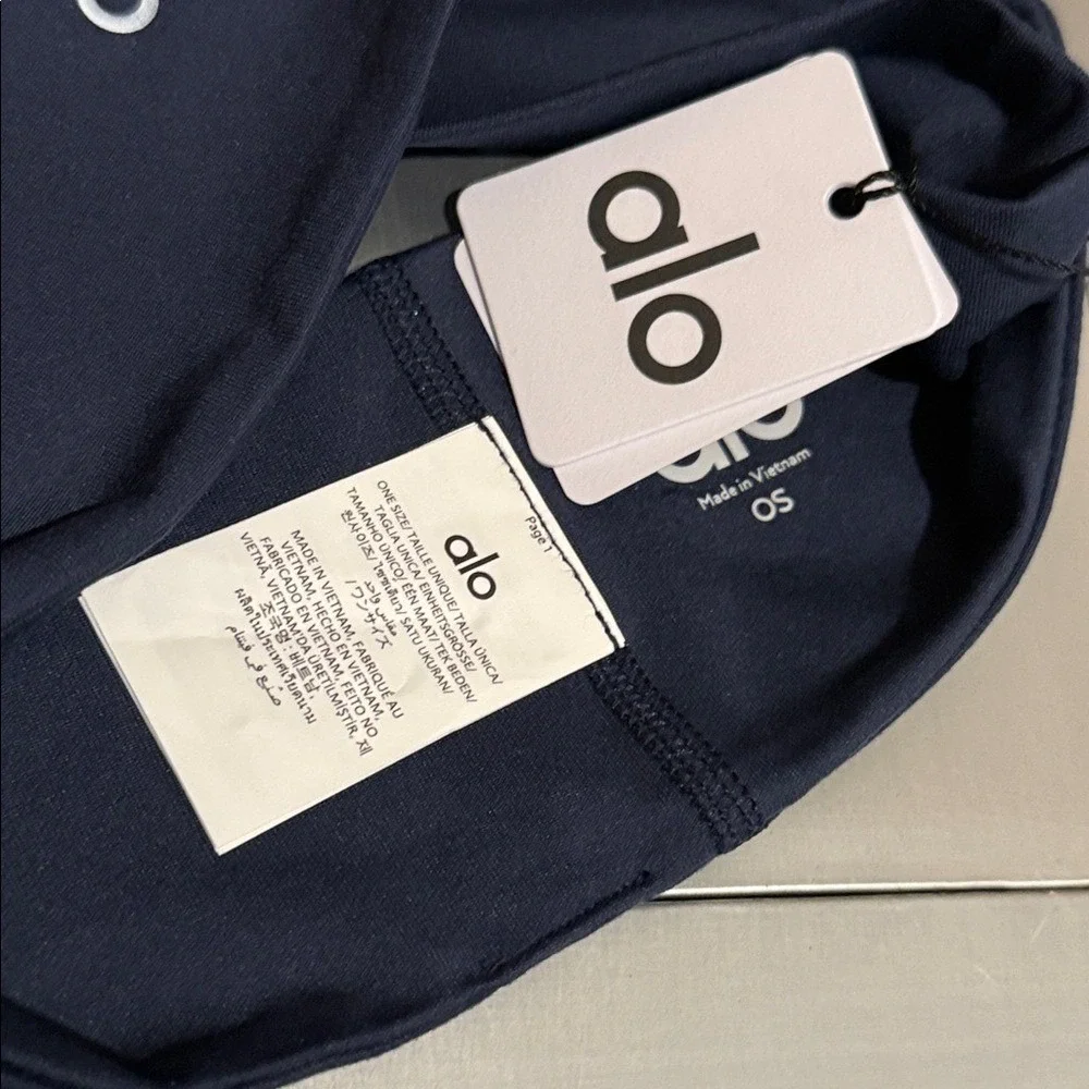 ALO Performance Conquer Headband‎ Navy NWT 🏃♀️💙